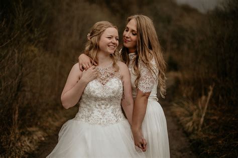 a beautiful romantic lesbian wedding in scotland love