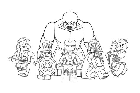 lego avengers  coloring pages