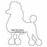 Poodle Outline Skirt Coloring Costumes Visit Pages Detail sketch template