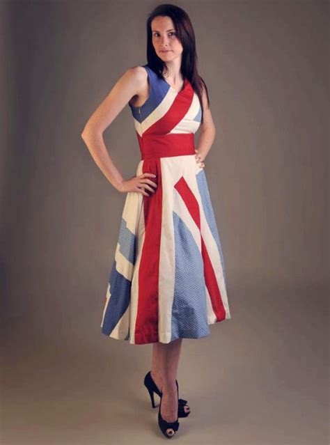 dresses   british flag theme  origin   heart  england