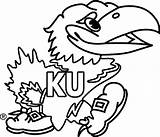 Ku Logo Pages Jayhawk Coloring Clipart College Basketball Kansas Jayhawks Printable Sheets Stencil Colouring Stencils State University Mascot Template Svg sketch template