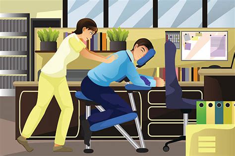 royalty free chair massage clip art vector images and illustrations istock