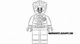 Joker Lego Coloring Minifigure Clipart Pages Printable Paint Clip sketch template