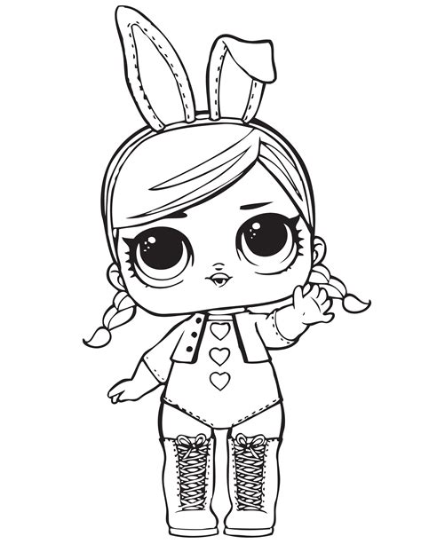 pin  banndit  coloring lol lol dolls cartoon coloring pages