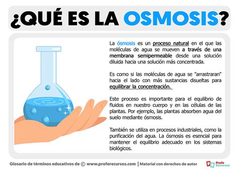 es la osmosis definicion de osmosis
