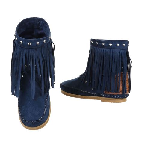 ibiza laarzen franjes blauw ibiza boots mini jurkennl