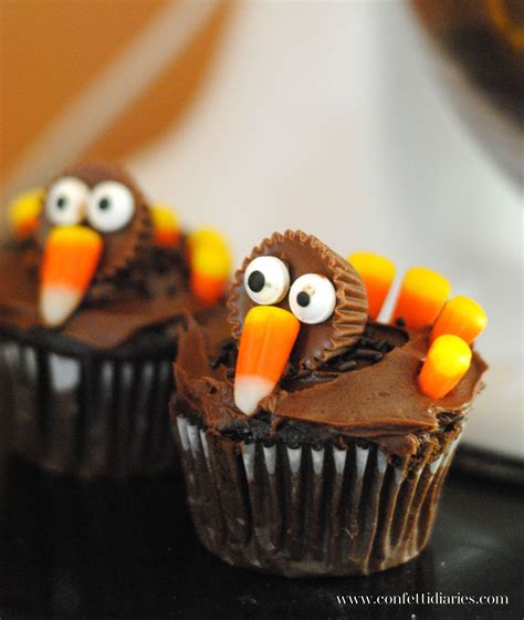 Thanksgiving Turkey Cupcakes One Simple Party Turkey Cupcakes