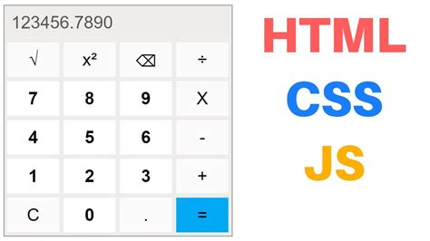 calculator  html css  javascript modern javascript blog