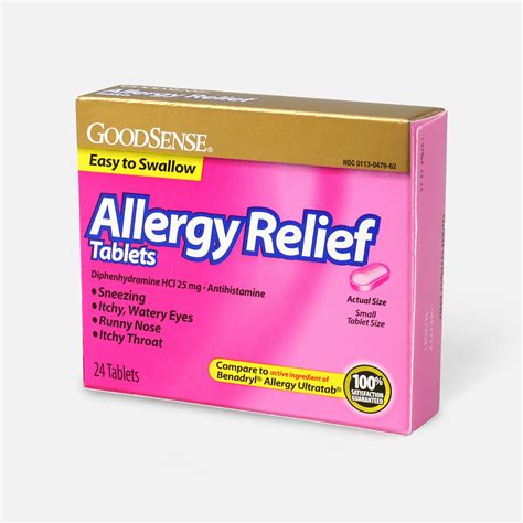goodsense allergy relief  mg tablets  ct