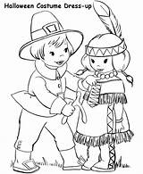 Coloring Pages Thanksgiving Color sketch template