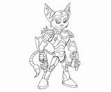 Clank Ratchet Coloring Pages Printable sketch template