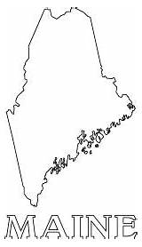 Leehansen Coloring Maine Map sketch template
