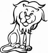 Lion Coloring Pages Printable Lions Template Drawing Simple Animal Cute Print Head Kids Jam Fox Easy Cartoon Templates Color Getdrawings sketch template