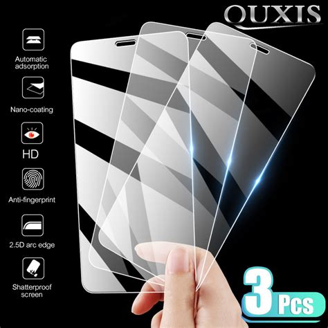 Buy 3pcs Full Cover Tempered Glass On The For Iphone 7 8 6 6s Plus X