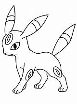 Pokemon Coloring Pages Drawing Printable Umbreon Printables Kids Coloriage Evoli Fuer Evolution sketch template