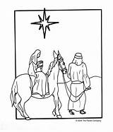 Bethlehem Joseph Mary Coloring Pages Donkey Journey Travel Stable Color Printable Getcolorings Book Talked Birth King Talkers sketch template