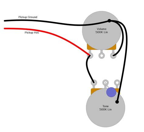 humbucker wiring diagram  volume wiring diagram  schematic