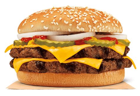 double quarter pound king    burger king brand eating