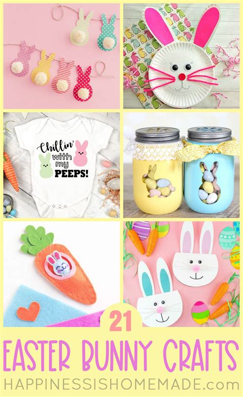 easy easter bunny crafts happiness  homemade