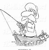 Fisherman Clipart Fishing Coloring Sketch Boat Clip Fly His Flies Template Drawing Paintingvalley Webstockreview Standing Line sketch template