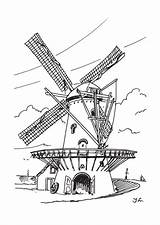 Coloring Windmills Windmolens Kids Kleurplaten Fun Windmill Pages Kleurplaat Sheets Zo Colouring Van Delft Volwassenen sketch template