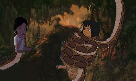 Shanti The Naga And Mowgli By Shadowninja287 Mowgli Was