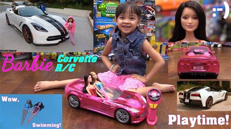 Barbie Remote Control Car Chevrolet Corvette And Barbie