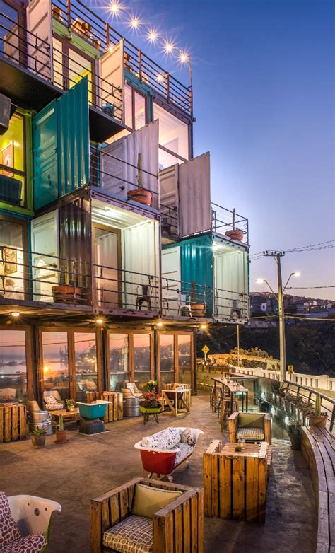 impressive shipping container hotels world