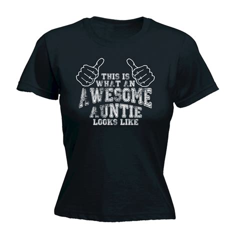 this is what an auntie looks like womens t shirt tee aunt funny mothers