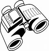 Binoculars Coloring Webstockreview sketch template