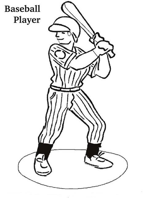 baseball player coloring pages  getcoloringscom  printable