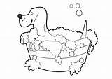 Perro Wassen Hond Dibujo Hund Lavado Waschen Malvorlage Perros Lavaggio Cane Printen Große Herunterladen Abbildung sketch template