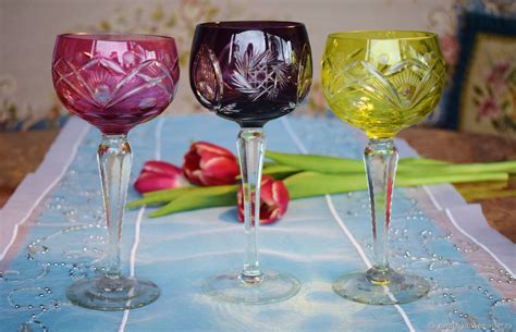 Colored Crystal Wine Glasses Germany купить на Ярмарке Мастеров