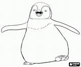 Pinguino Mumble Pinguin Emperador Pinguïn Malvorlagen Tänzer Danser Bailarín Ausmalbilder sketch template