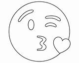Emoji Coloring Pages Heart Printable Colouring Sheets Kids Print Eye Visit Cute Choose Board Template sketch template