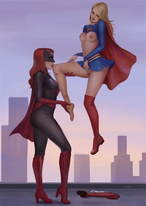 supergirl and batwoman by luccass hentai foundry