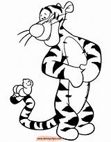 Tigger Coloring Pages Disney Pooh Book Printable Disneyclips Gif Funstuff Clip sketch template