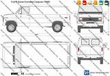 Ford Econoline Templates Vector Cargovan Series Template sketch template