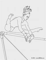 Coloring Pages Gymnastics Elbow Getdrawings Bars Info sketch template