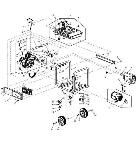 coleman powermate  parts diagram generator parts diagram electrical diagram