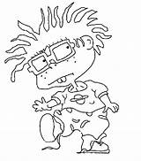 Coloring Pages Rugrats Chuckie Chucky Printable Cute Supercoloring Kids Cartoons Easy Popular Coloringhome Categories sketch template