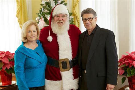 santa visits governor s mansion rick perry is on the naughty list