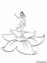 Coloring Pages Thumbelina Getcolorings sketch template