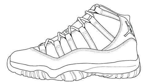 coloring pages  jordan coloring home shoes drawing james shoes