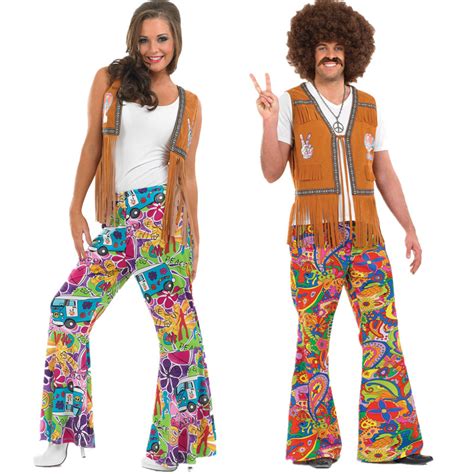 Men Women 60s 70s Retro Hippie Groovy Dancing Groovy Hippy Disco Fancy