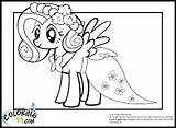 Fluttershy Pony Coloring Little Designlooter Dressed Pinkie Pie Pages sketch template