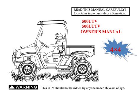 massimo utv owners manual   manualslib