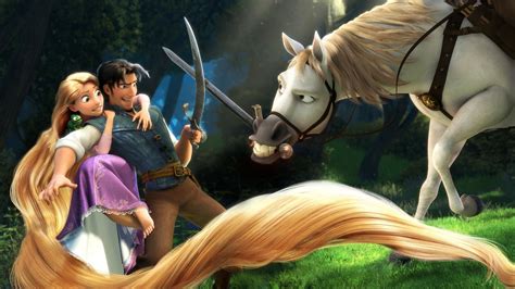 Rapunzel And Flynn In Tangled Wallpapers Hd Wallpapers