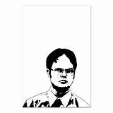 Schrute Dwight sketch template