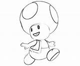 Toad Mario Coloring Pages Getdrawings Printable Getcolorings Color sketch template